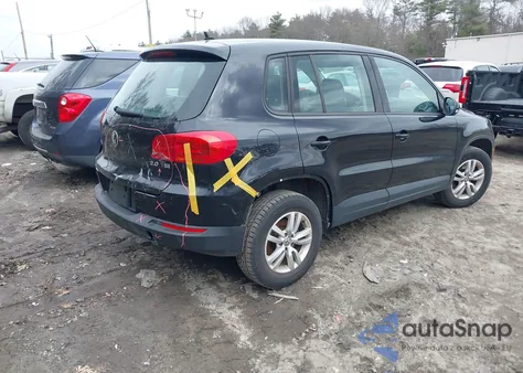 2013 Volkswagen Tiguan S z USA, uszkodzony, nr VIN WVGAV3AX0DW615178